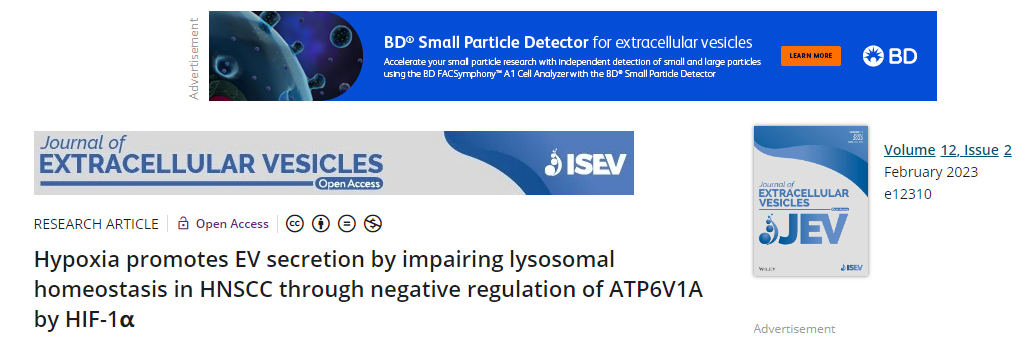 热烈祝贺我司明星产品Reverse-ChIP试剂盒荣登国际顶尖专业期刊《J Extracell Vesicles》(IF=17.338)
